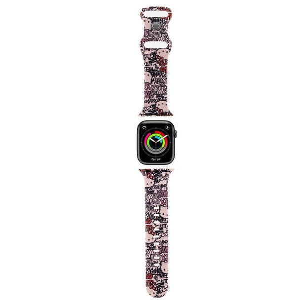 Hello Kitty Hello Kitty Apple Watch Strap Graffiti Pink