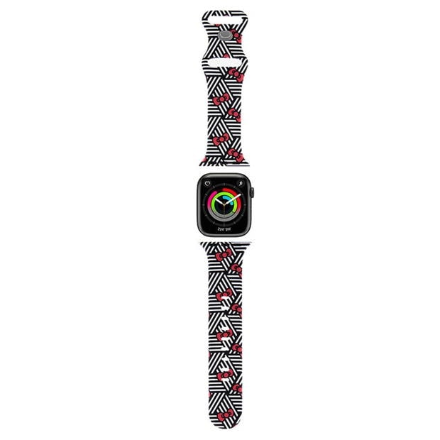 Hello Kitty Hello Kitty Apple Watch Strap Stripes Black