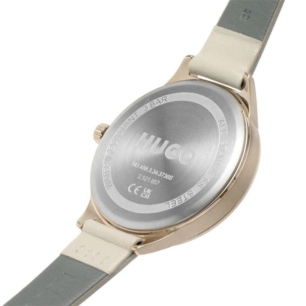 Hugo Plated Stainless Steel Fashion Analogue Quartz Watch