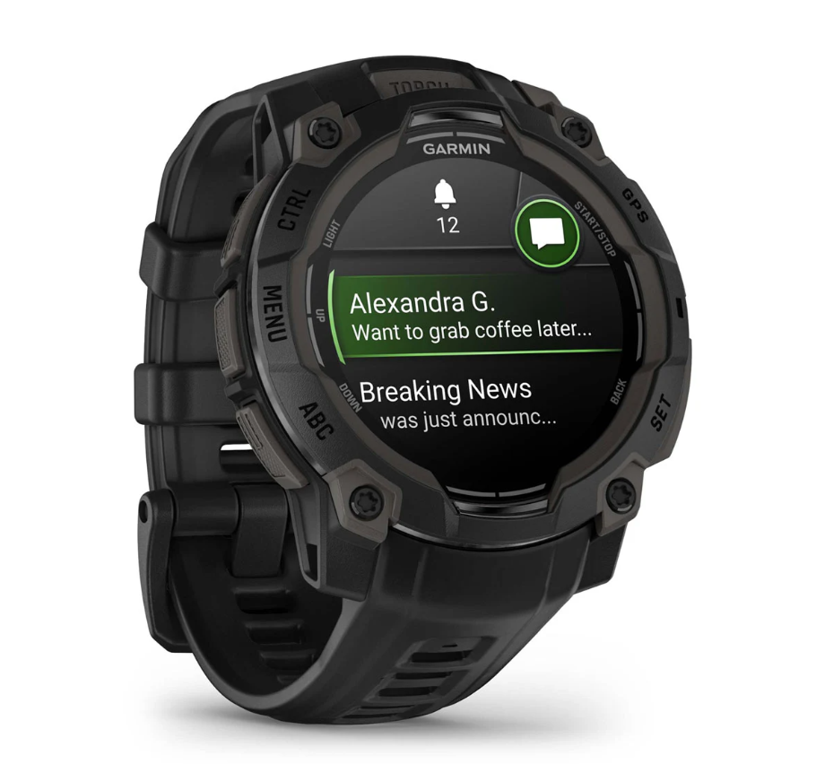 CEAS INSTINCT 3 AMOLED negru CUREA NEAGRA 45MM GARMIN