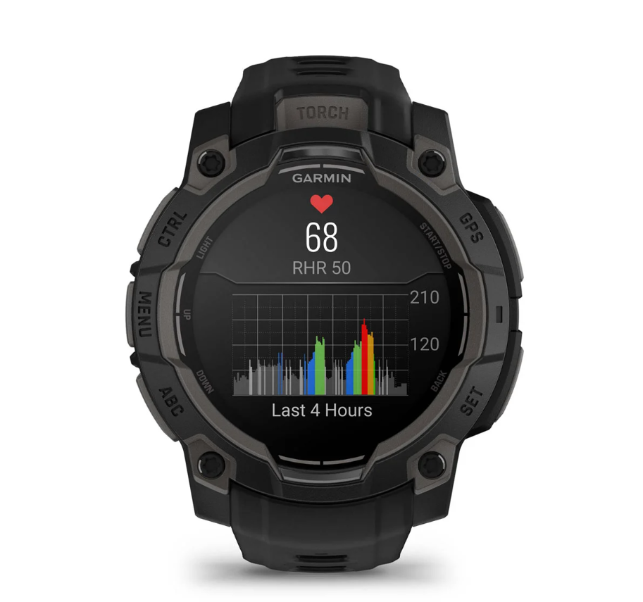 CEAS INSTINCT 3 AMOLED negru CUREA NEAGRA 45MM GARMIN