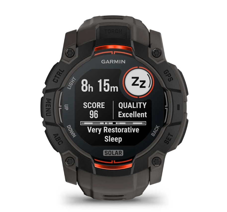 CEAS INSTINCT 3 SOLAR negru CUREA CHARCOAL 50MM GARMIN