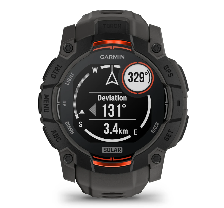 CEAS INSTINCT 3 SOLAR negru CUREA CHARCOAL 50MM GARMIN