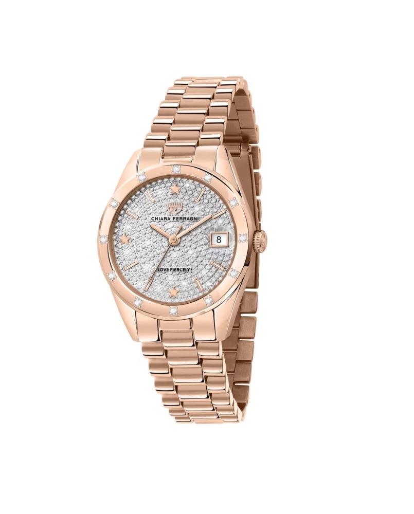 Ceas QUARTZ CHIARA FERRAGNI R1953100513 pentru Femei roz alb