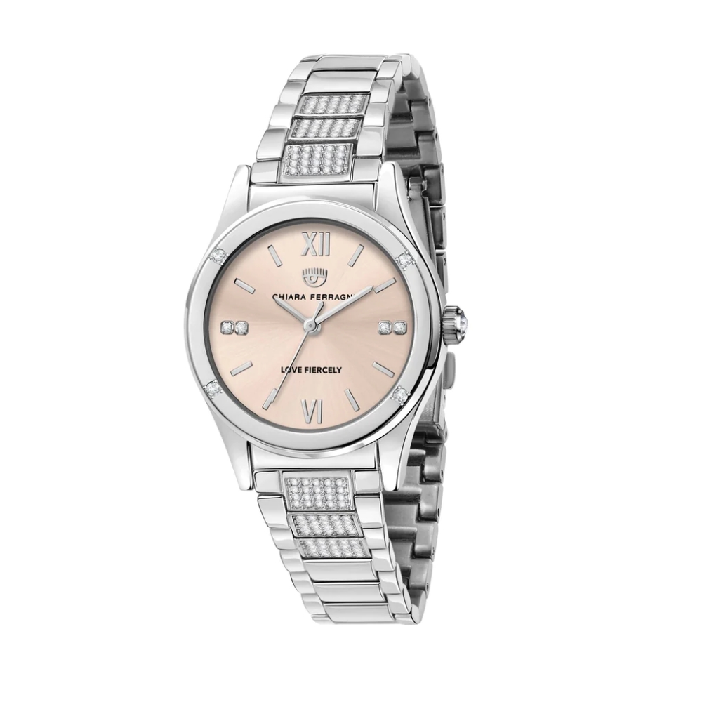 Ceas QUARTZ CHIARA FERRAGNI R1953102508 pentru Femei argintiu roz