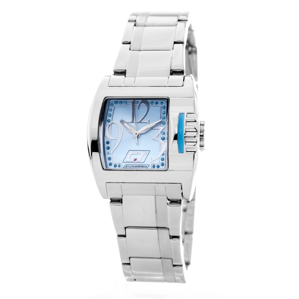 Ceas QUARTZ CHRONOTECH CC7042B-06M pentru Femei argintiu albastru