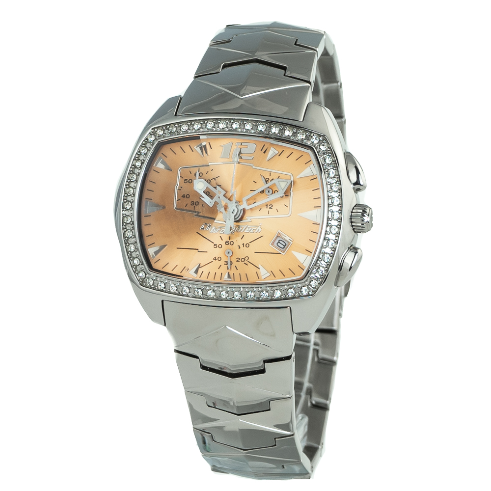 Ceas QUARTZ CHRONOTECH CT2185LS-06M pentru Femei argintiu portocaliu