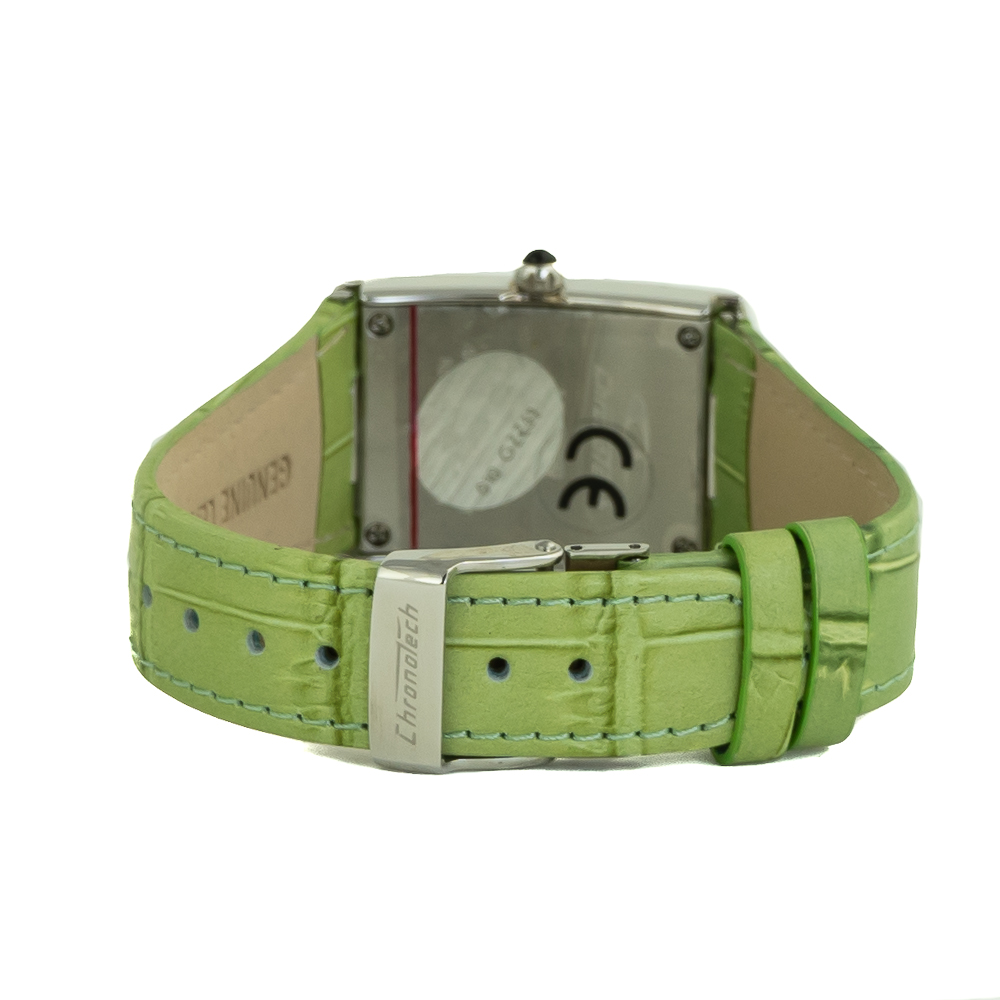 Ceas QUARTZ CHRONOTECH CT7017L-10S pentru Femei argintiu verde