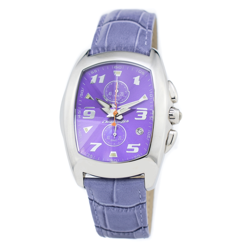 Ceas QUARTZ CHRONOTECH CT7468-08 pentru Femei argintiu mov