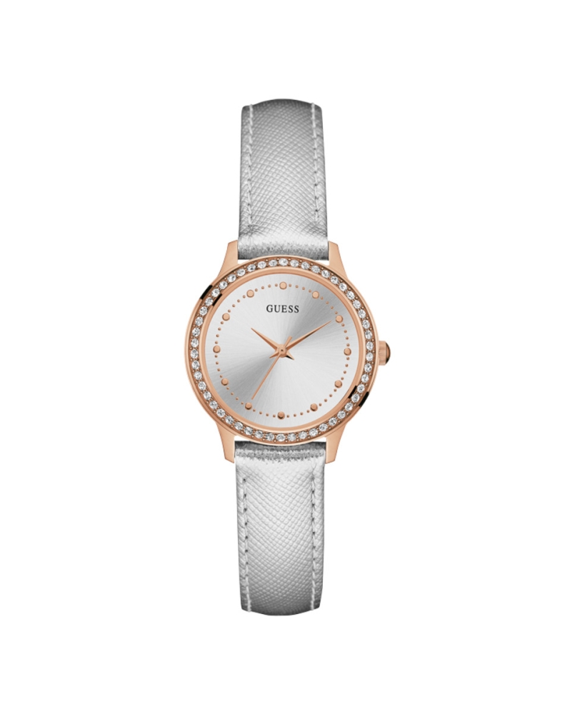 Ceas QUARTZ GUESS W0648L11 pentru Femei roz auriu argintiu alb