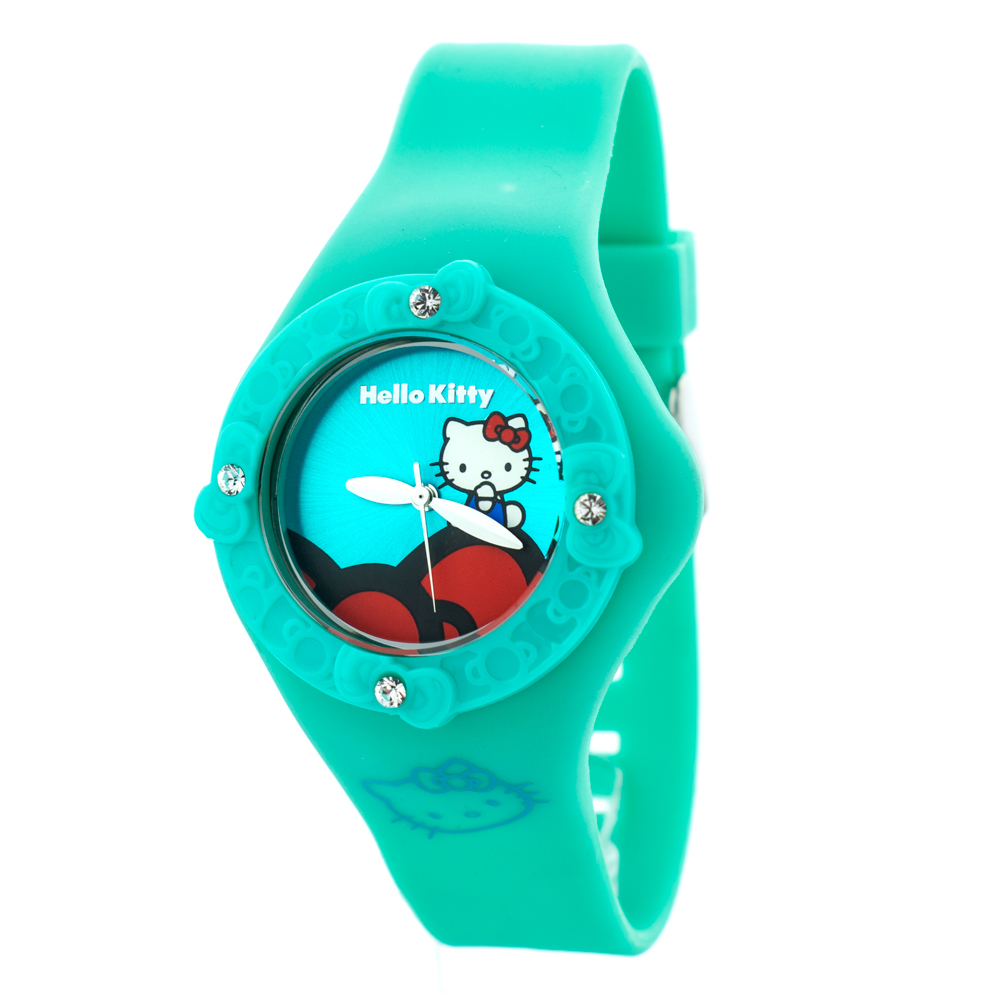 Ceas QUARTZ HELLO KITTY HK7158LS-13 pentru Femei verde