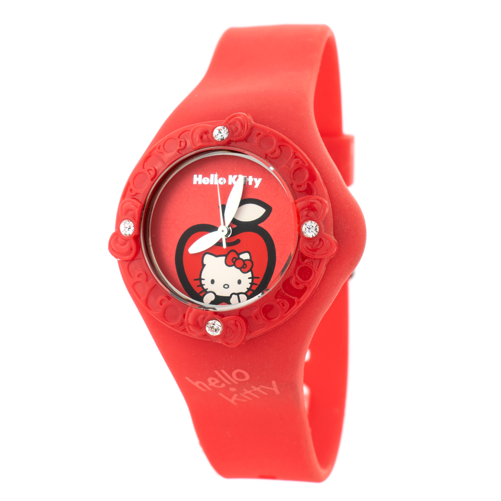 Ceas QUARTZ HELLO KITTY HK7158LS-18 pentru Femei rosu