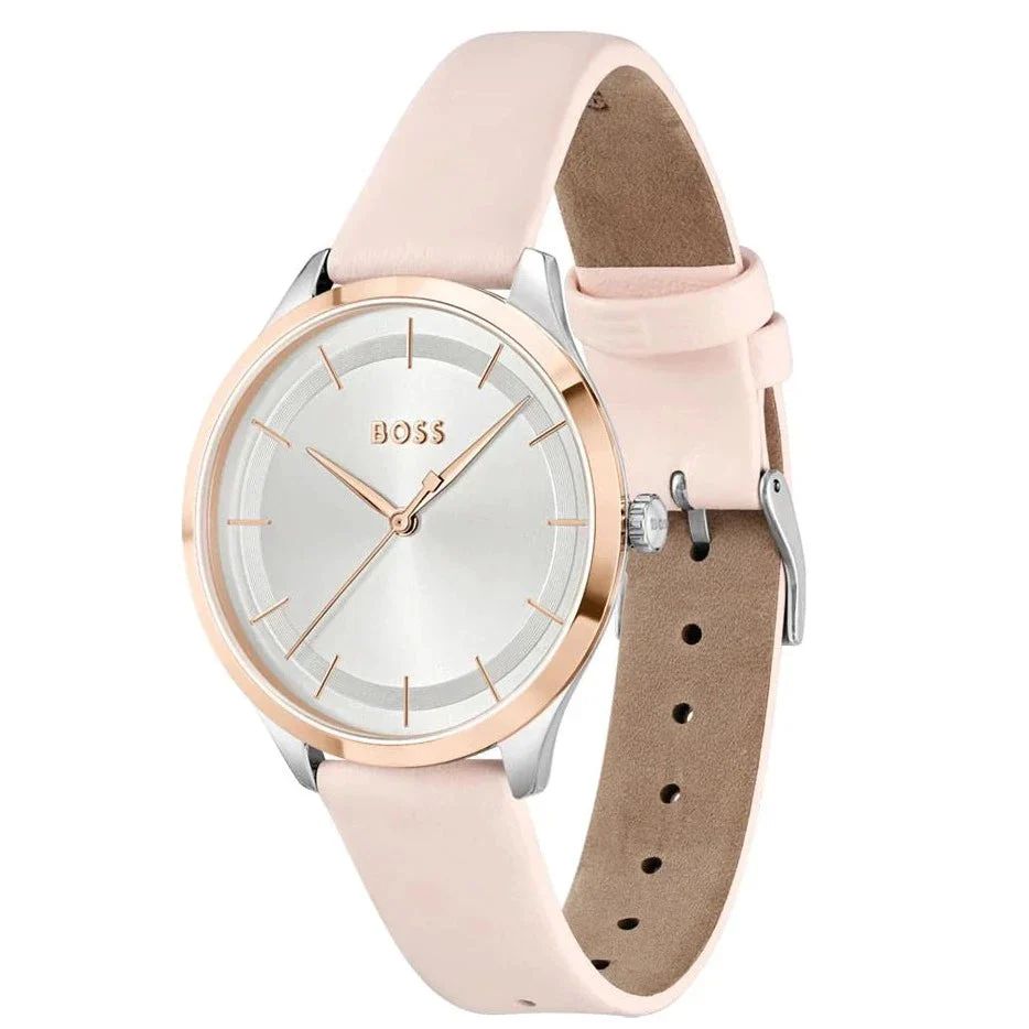 Ceas QUARTZ HUGO BOSS 1502643 pentru Femei gri roz