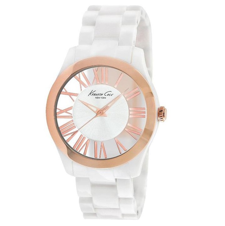 Ceas QUARTZ KENNETH COLE IKC4860 pentru Femei alb argintiu