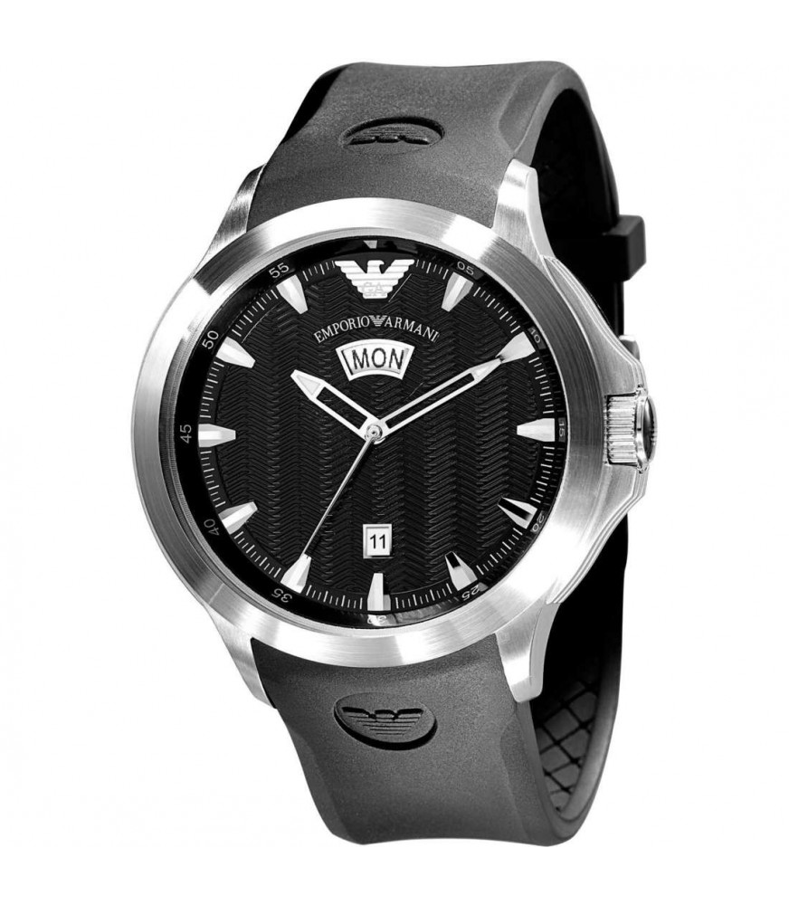 Ceas QUARTZ MAN ARMANI AR0631 argintiu negru