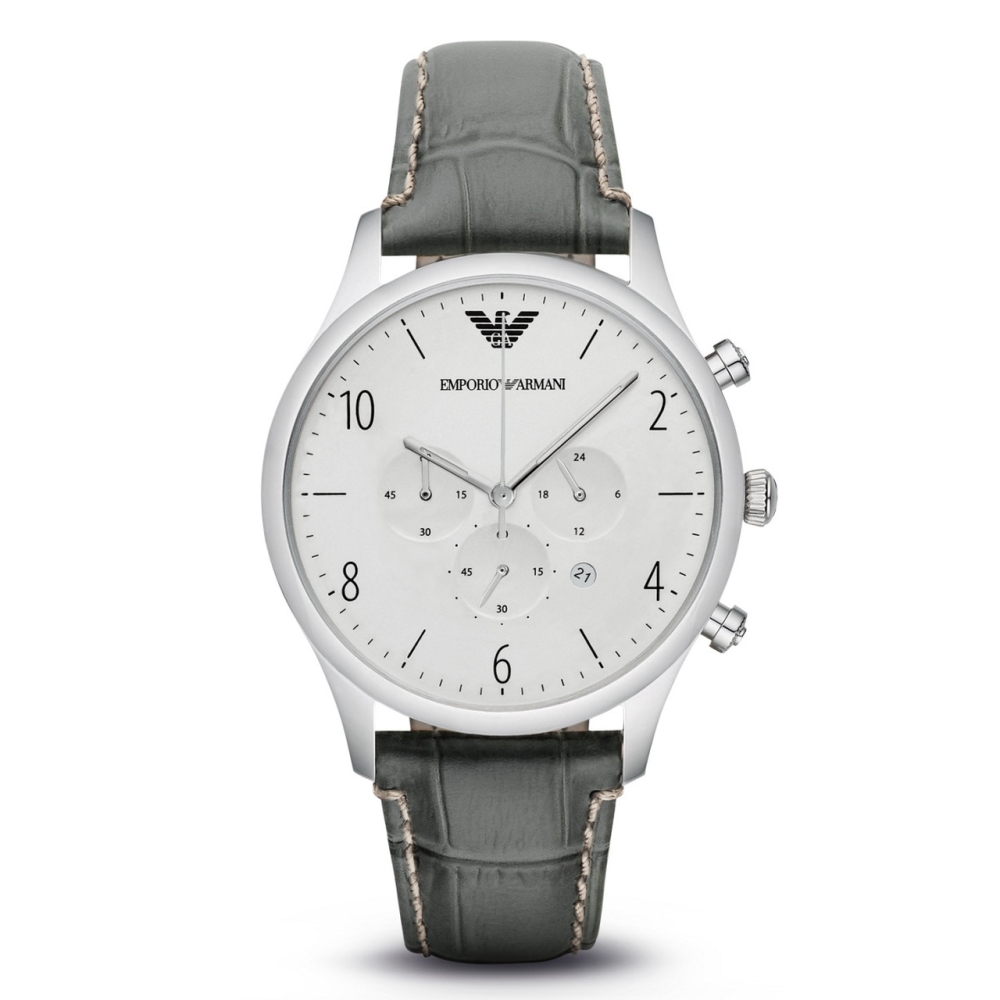 Ceas QUARTZ MAN ARMANI AR1861 gri verde alb