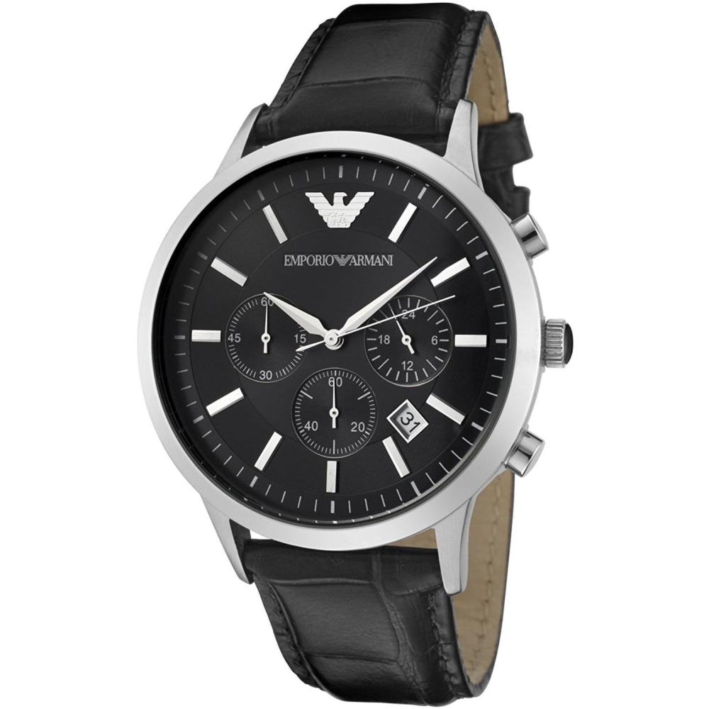 Ceas QUARTZ MAN ARMANI AR2447 argintiu negru