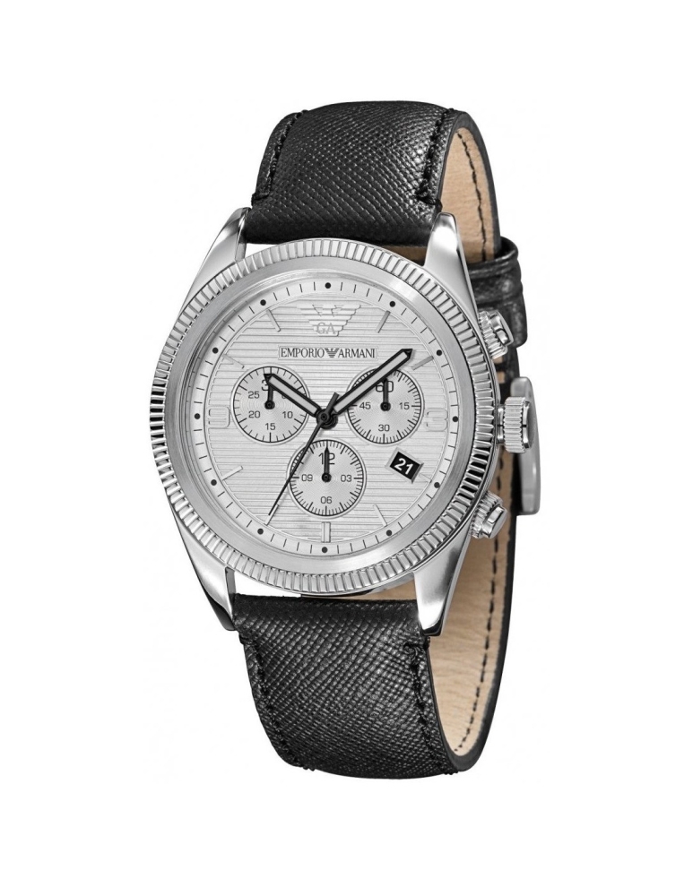 Ceas QUARTZ MAN ARMANI AR5895 argintiu negru alb