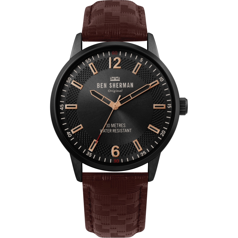 Ceas QUARTZ MAN BEN SHERMAN WB029TB gri maro negru