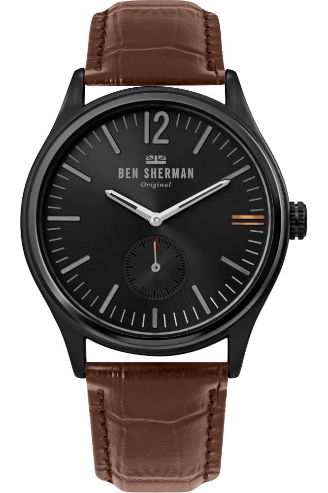 Ceas QUARTZ MAN BEN SHERMAN WB035T negru maro