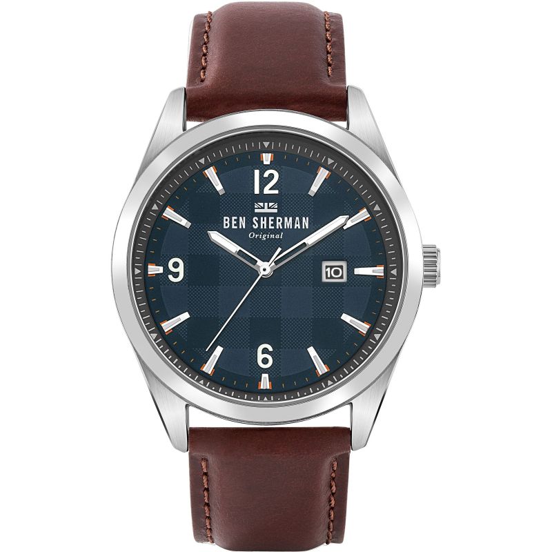 Ceas QUARTZ MAN BEN SHERMAN WB040T gri maro albastru