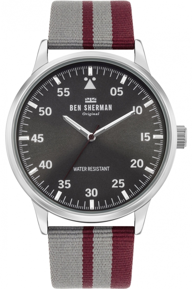 Ceas QUARTZ MAN BEN SHERMAN WB042ER gri negru