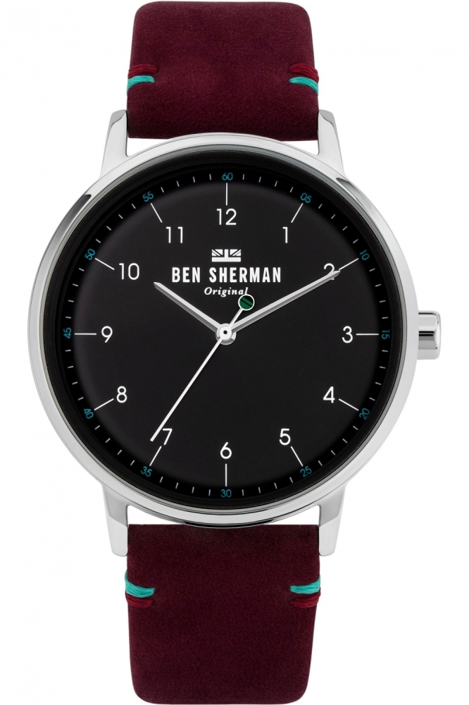 Ceas QUARTZ MAN BEN SHERMAN WB043R gri rosu negru