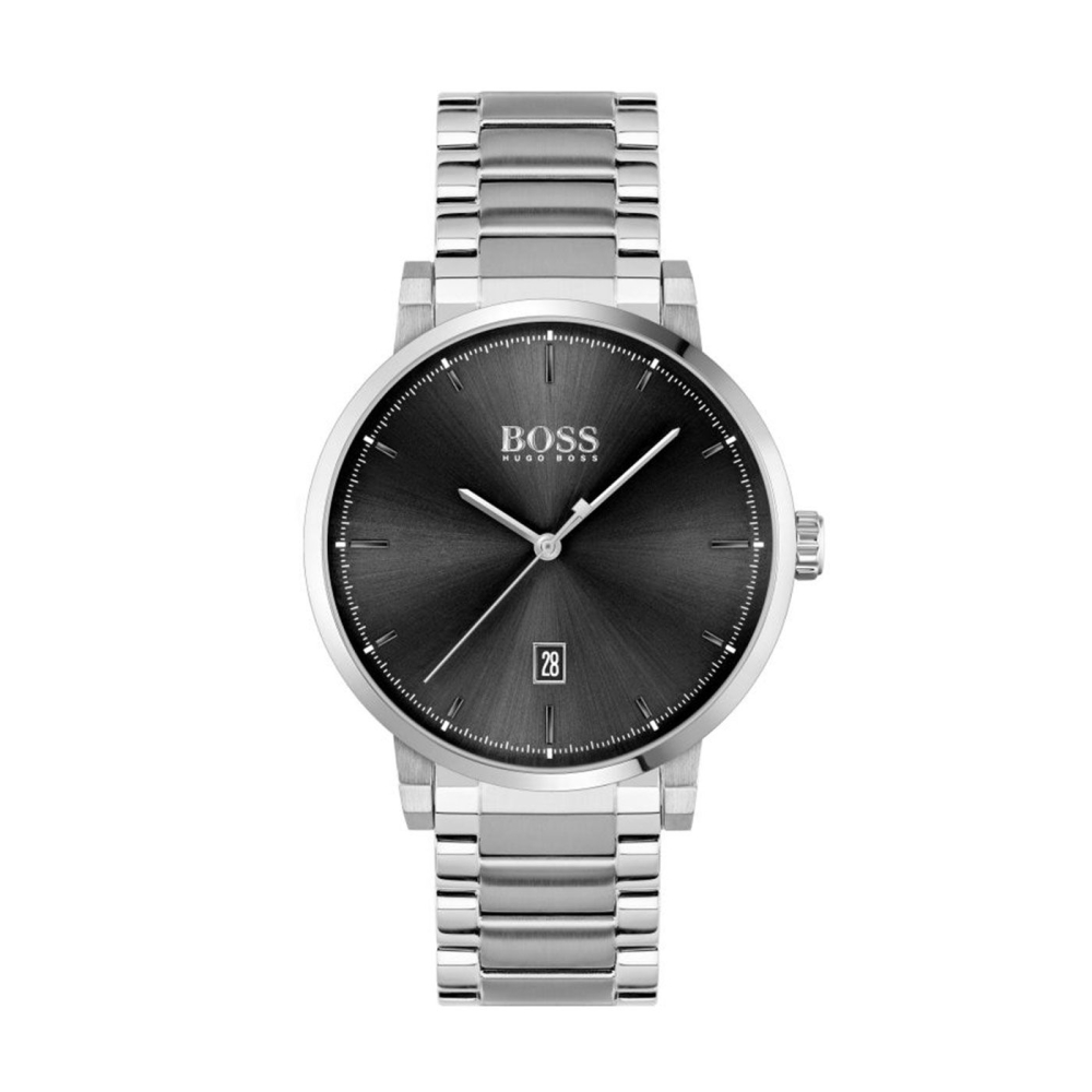 Ceas QUARTZ MAN BOSS 1513792 argintiu negru