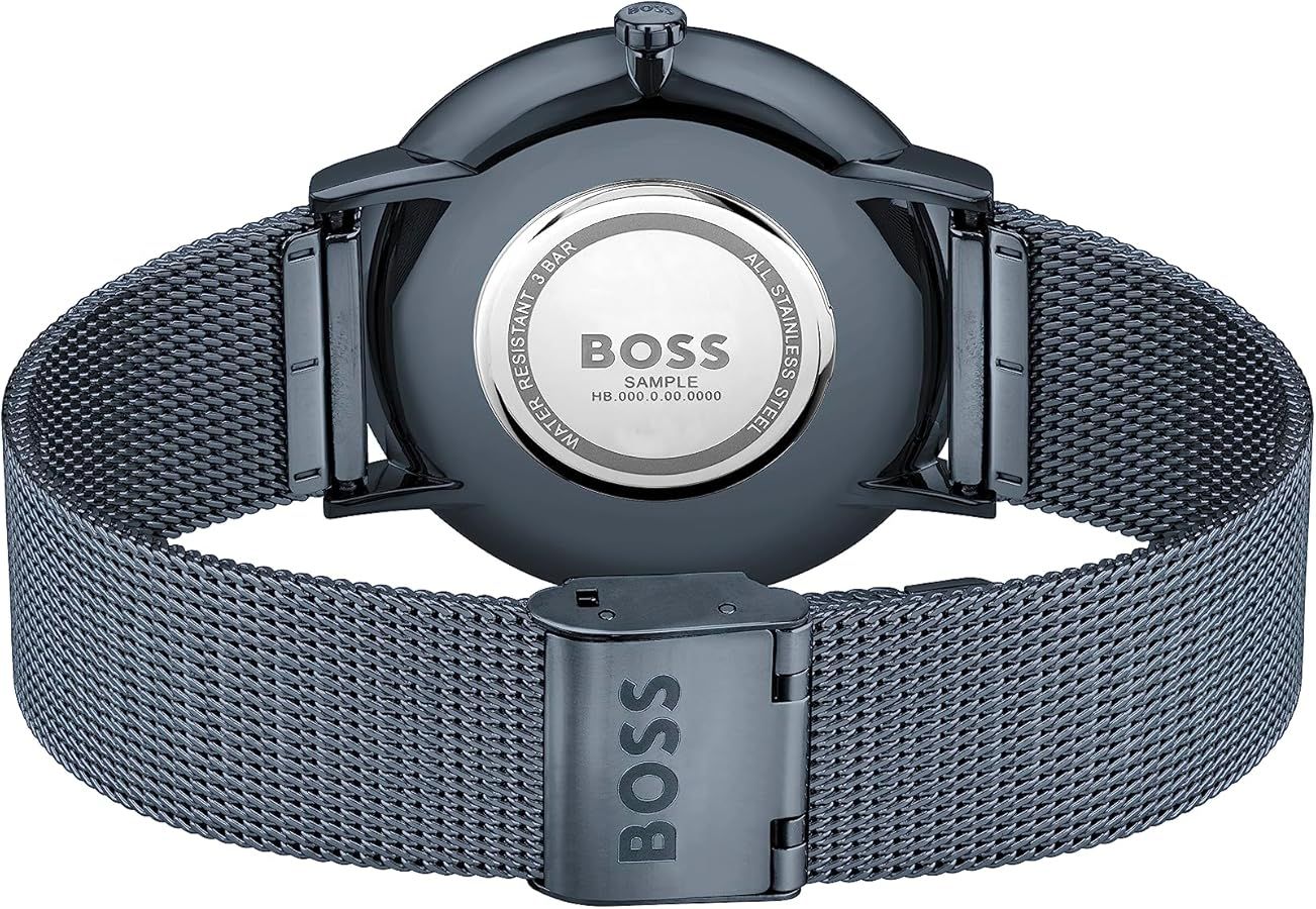 Ceas QUARTZ MAN BOSS 1513827 albastru