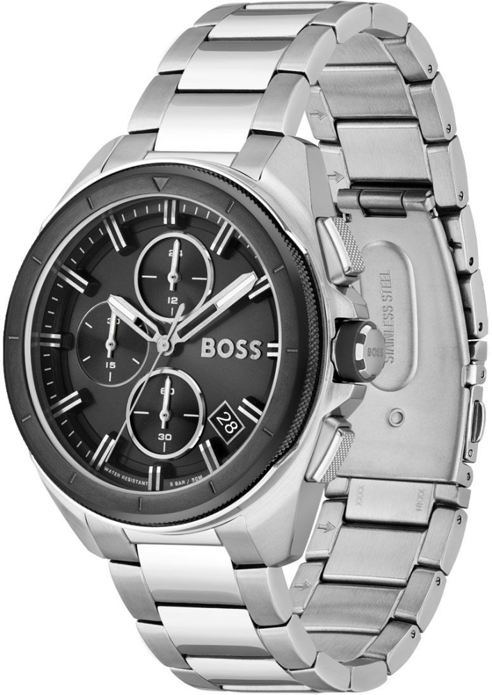 Ceas QUARTZ MAN BOSS 1513949 argintiu negru