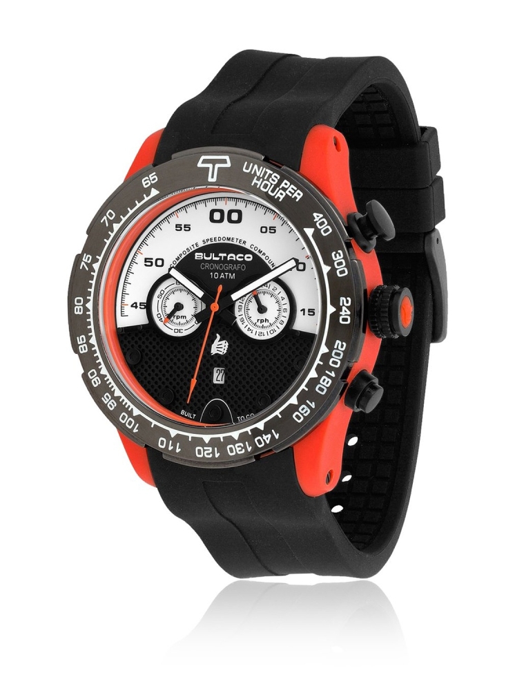 Ceas QUARTZ MAN BULTACO H1PO48C-SW1 portocaliu negru alb