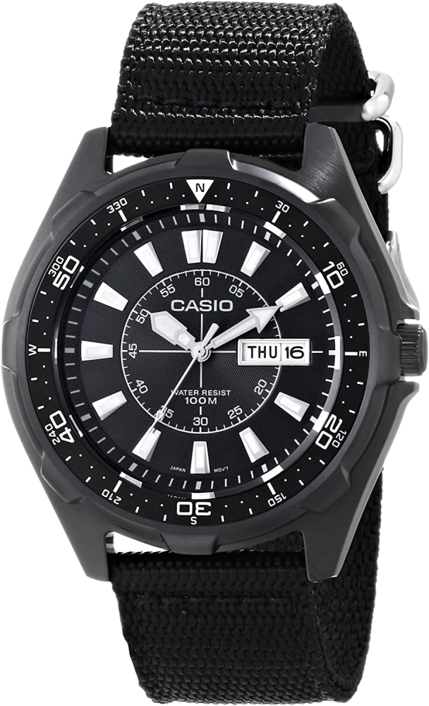 Ceas QUARTZ MAN CASIO AMW-110-1A negru