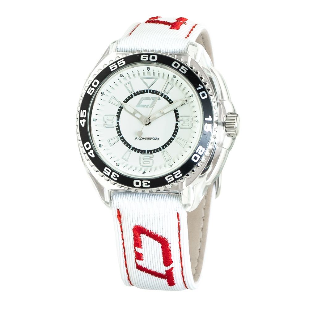 Ceas QUARTZ MAN CHRONOTECH CC6280L-04 argintiu alb