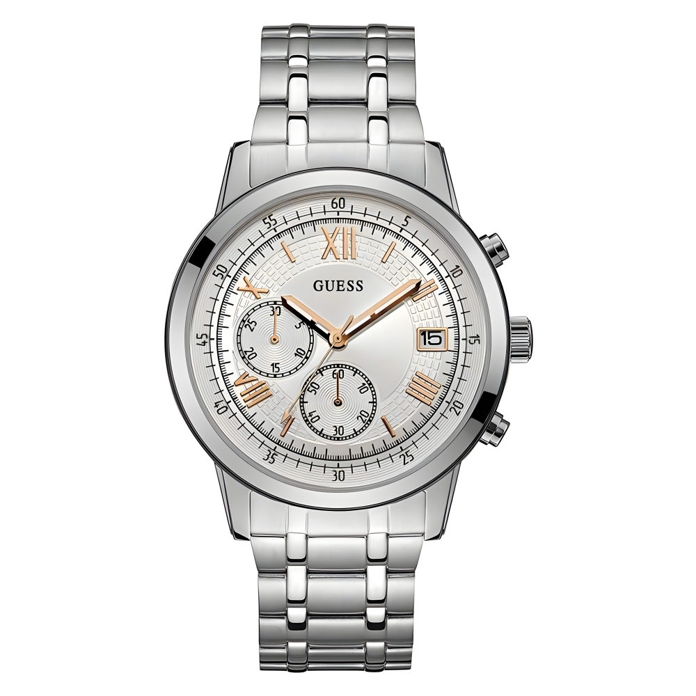 Ceas QUARTZ MAN GUESS W1001G1 argintiu