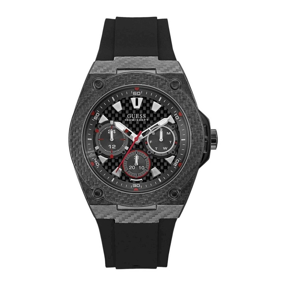 Ceas QUARTZ MAN GUESS W1048G2 argintiu negru multicolor