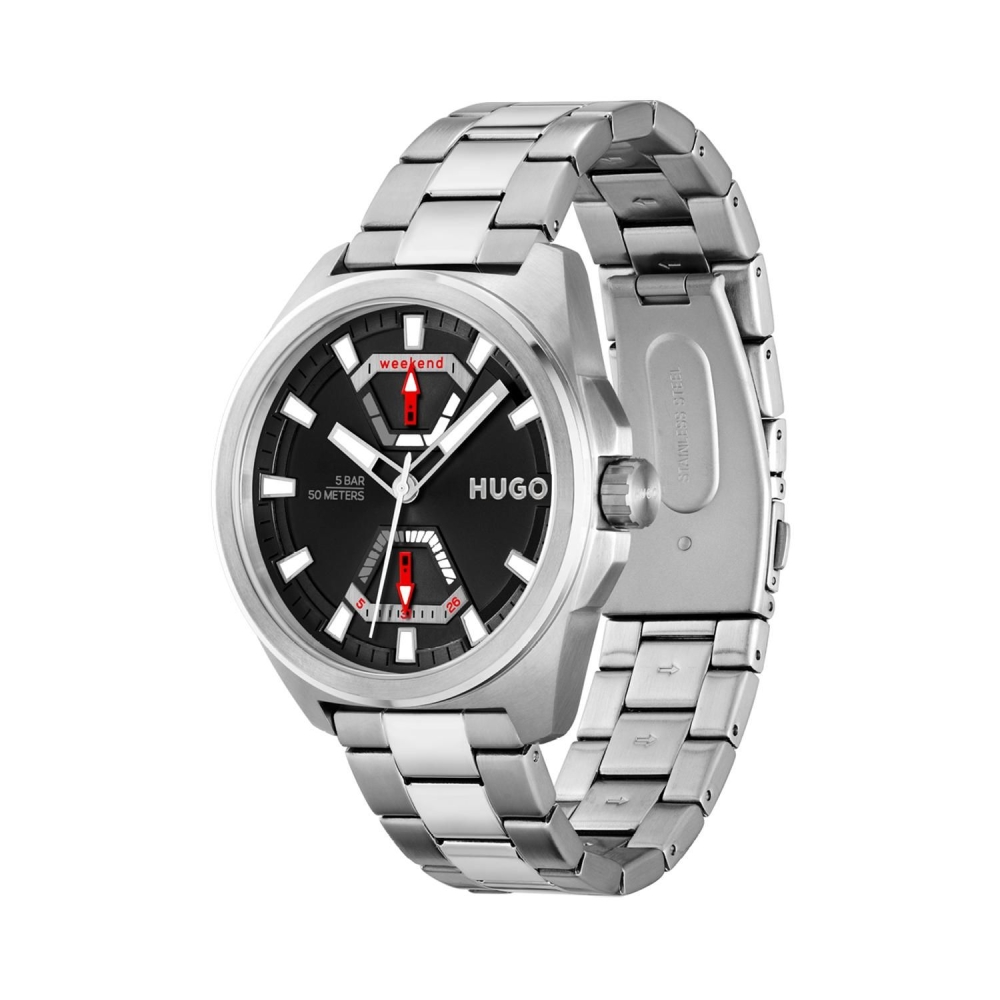 Ceas QUARTZ MAN HUGO 1530242 gri negru