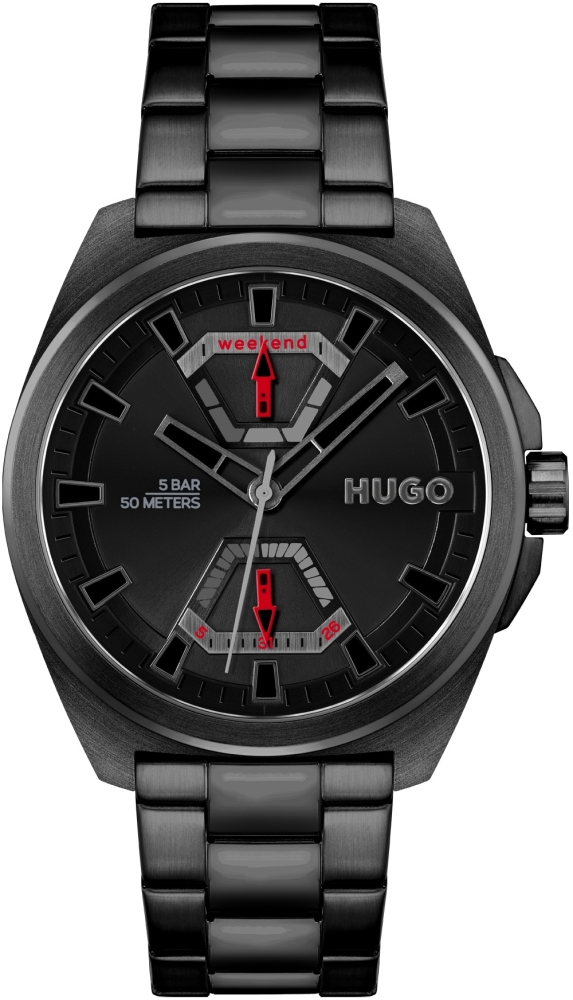 Ceas QUARTZ MAN HUGO 1530244 negru