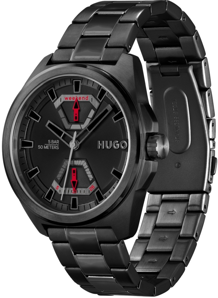 Ceas QUARTZ MAN HUGO 1530244 negru