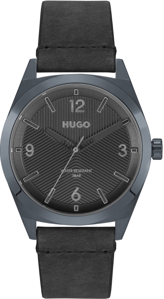 Ceas QUARTZ MAN HUGO 1530250 inchis gri negru