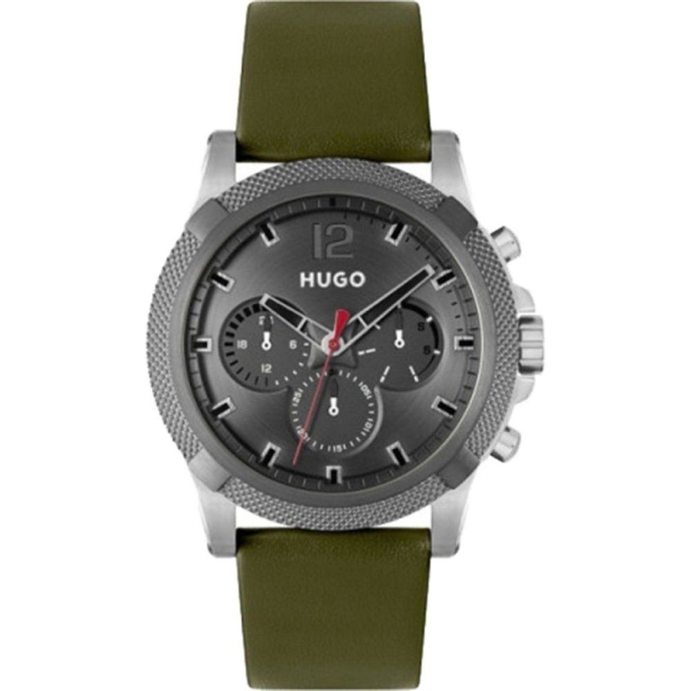 Ceas QUARTZ MAN HUGO 1530293 argintiu verde gri