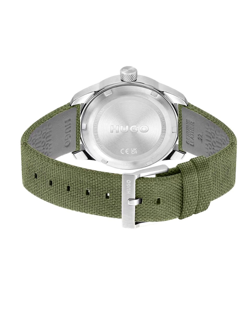 Ceas QUARTZ MAN HUGO 1530331 gri verde