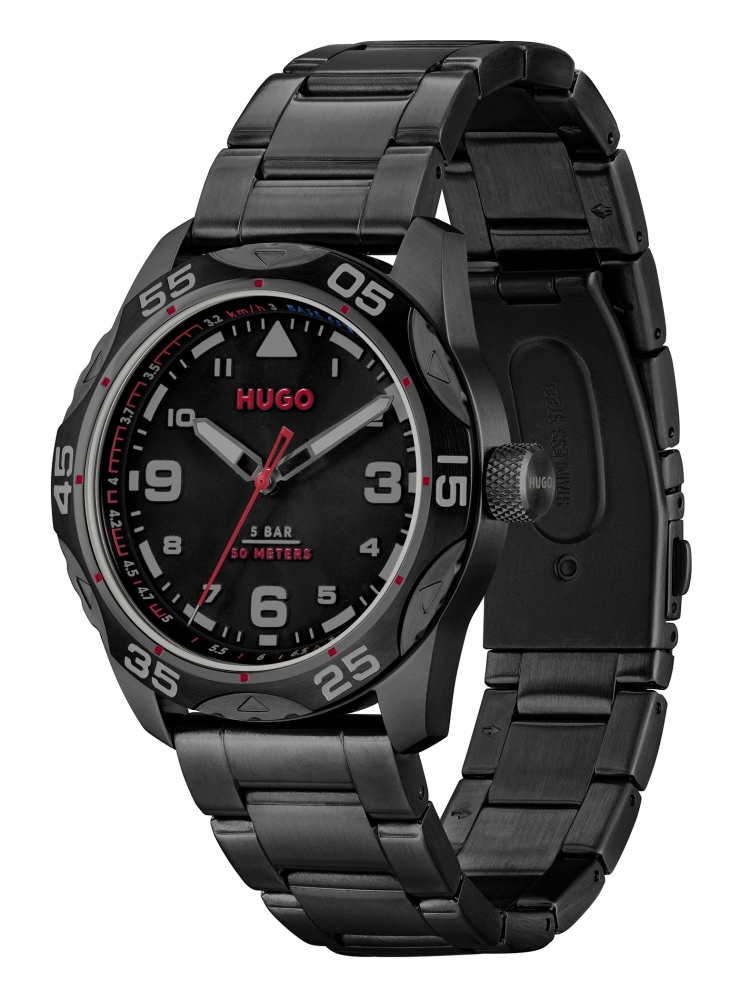 Ceas QUARTZ MAN HUGO 1530333 negru