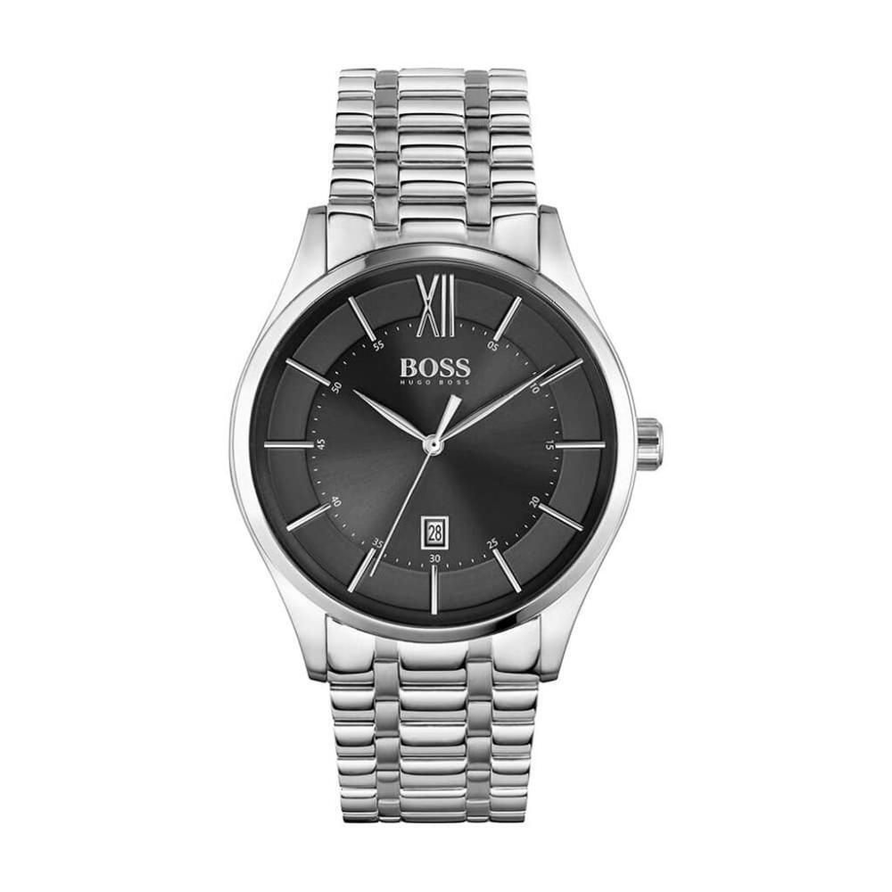 Ceas QUARTZ MAN HUGO BOSS 1513797 argintiu negru