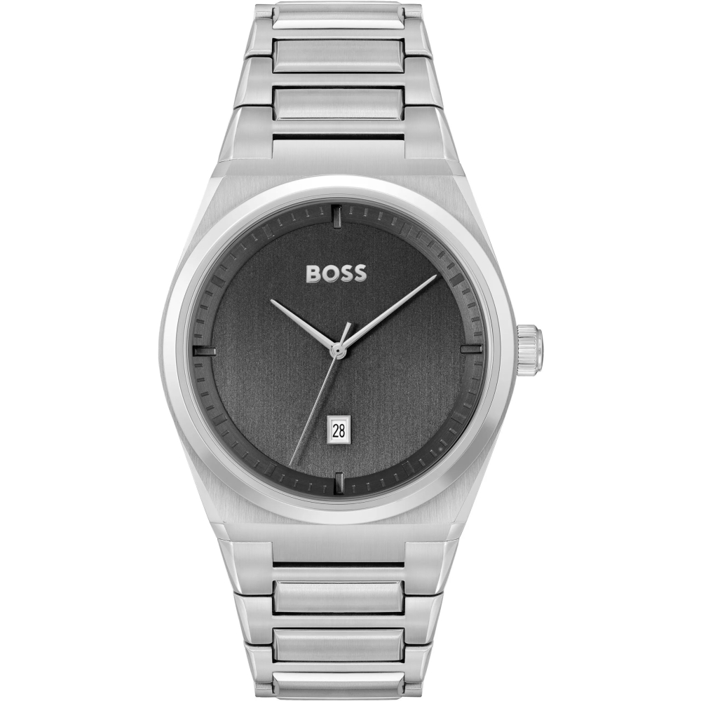 Ceas QUARTZ MAN HUGO BOSS 1513992 argintiu gri