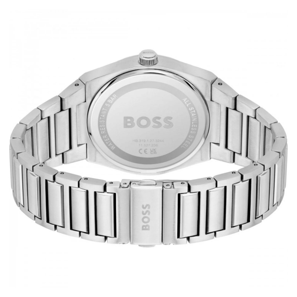 Ceas QUARTZ MAN HUGO BOSS 1513992 argintiu gri