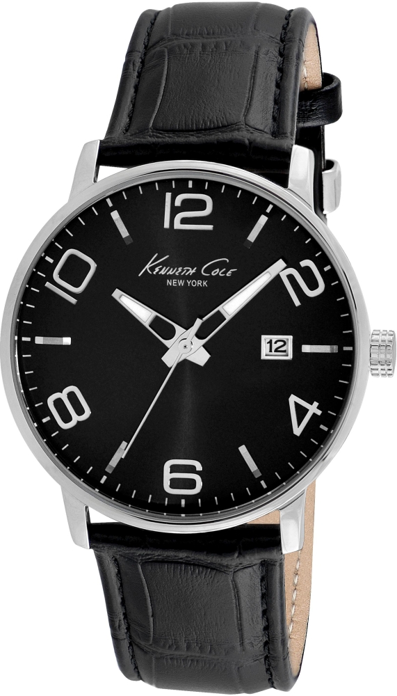 Ceas QUARTZ MAN KENNETH COLE IKC8005 argintiu negru