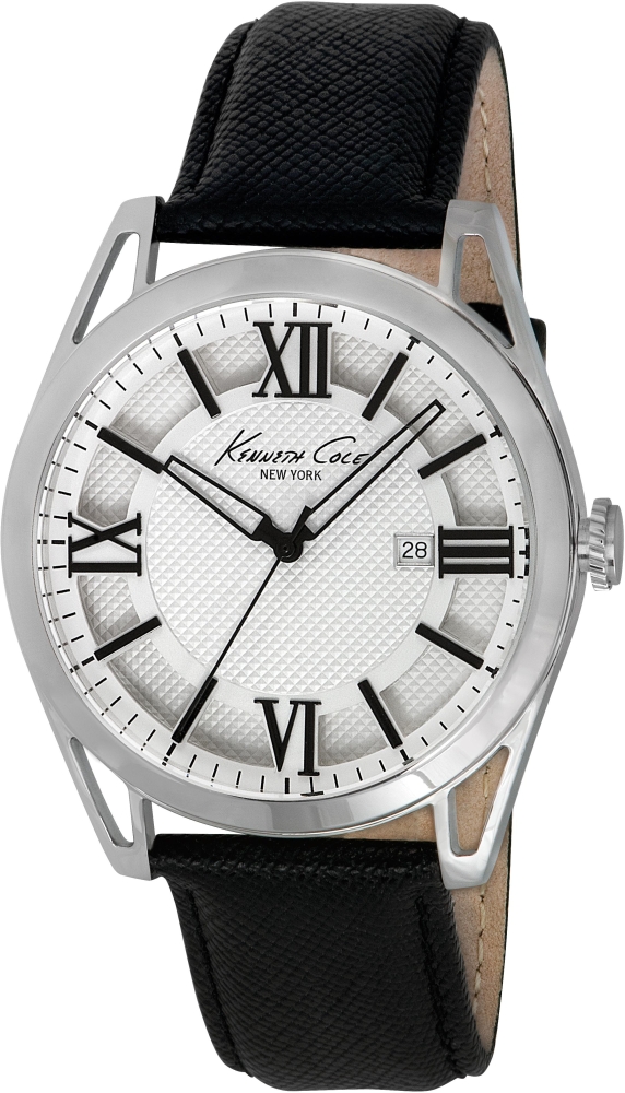 Ceas QUARTZ MAN KENNETH COLE IKC8072 argintiu negru alb