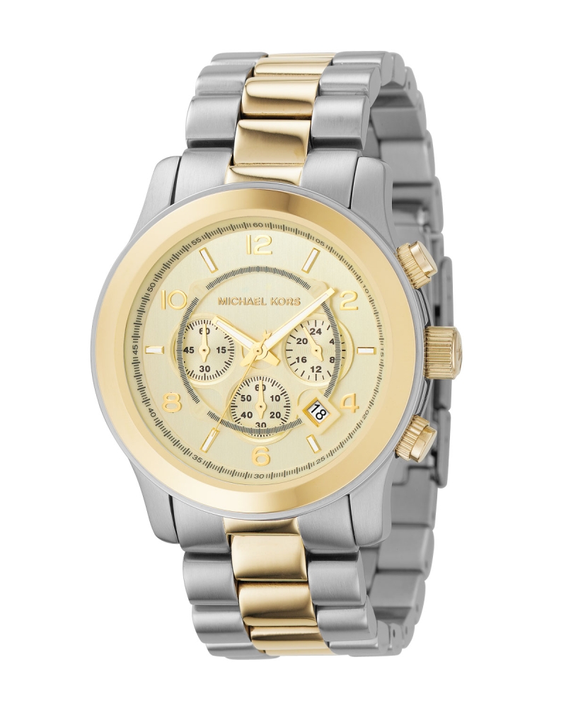 Ceas QUARTZ MAN MICHAEL KORS MK8098 argintiu auriu