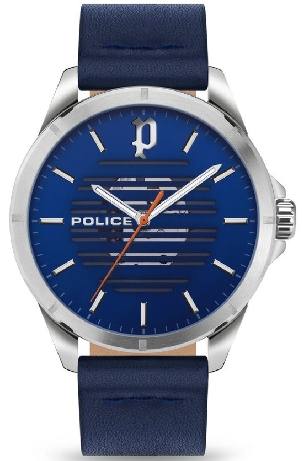 Ceas QUARTZ MAN POLICE PEWJA2204501 gri albastru