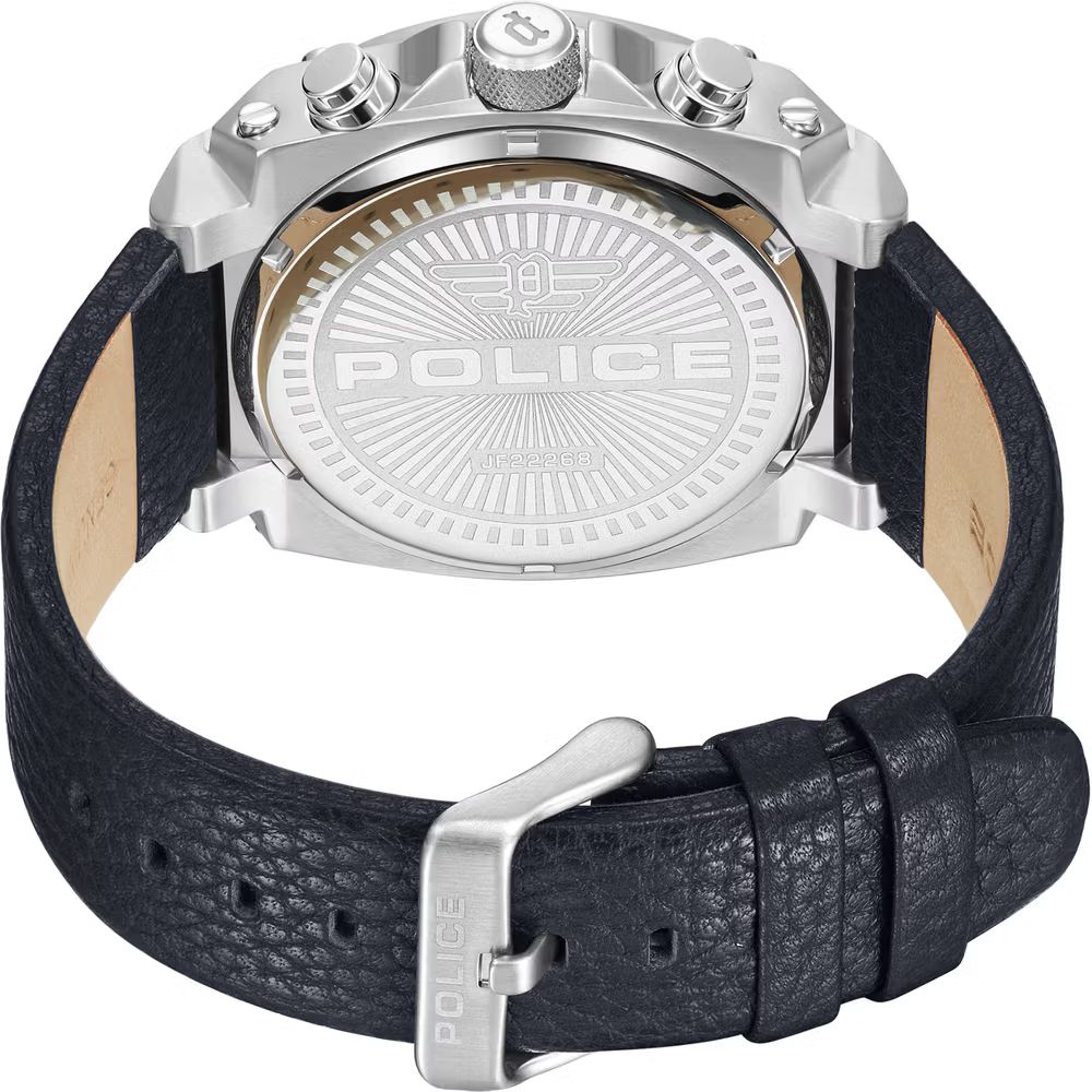 Ceas QUARTZ MAN POLICE PEWJF2226802 gri albastru multicolor